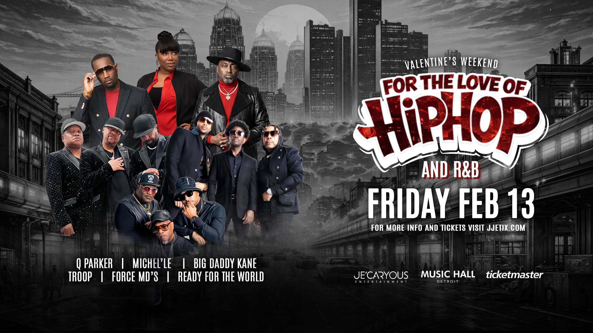 Music Hall | Detroit Feb 13 - For the Love of Hip Hop and R&B